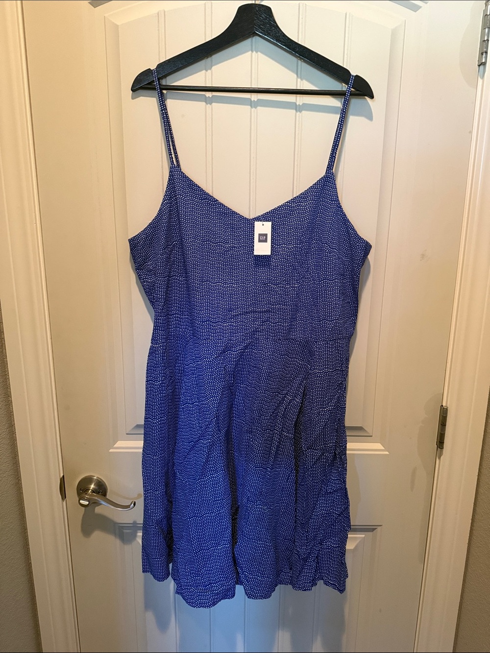 Gap Women’s Blue Spaghetti-Strap Summer Dress
